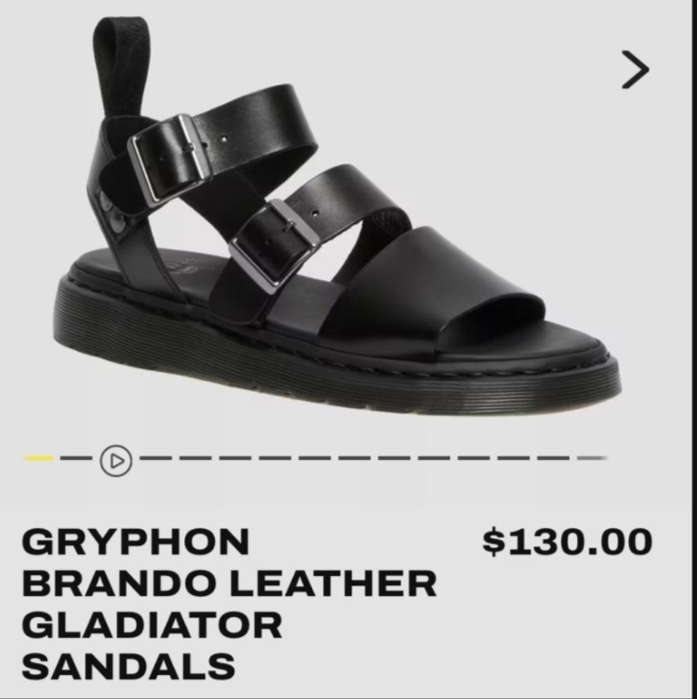 Dr. Martens Black Sandals